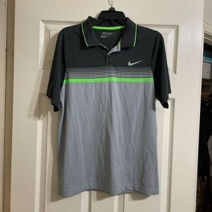 Nike Golf Tour Performance Gray Dri-Fit Polo